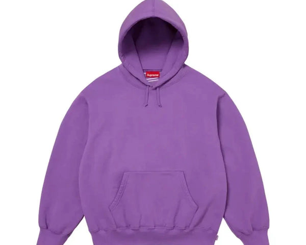 Supreme Satin Applique Hooded Sweatshirt (FW24) Purple