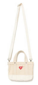 Load image into Gallery viewer, Human Made Heavy Canvas Mini Shoulder Tote Bag White
