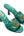 Gucci Nappa Matelasse GG Marmont 75mm Slide Sandals Emerald (Pre-owned)