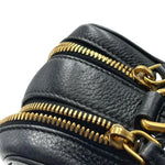 Load image into Gallery viewer, Prada Black Vitello Phenix Leather Double Zip Crossbody Bag (Like new) W6YRB9Y
