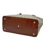 Load image into Gallery viewer, Gucci GG Supreme Monogram Linea A Foldover Tote Brown (Pre-owned) BT7RWX6
