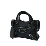 Load image into Gallery viewer, Balenciaga Classic Mini City Edge Black / Silver Hardware (Like new) VWM8G48
