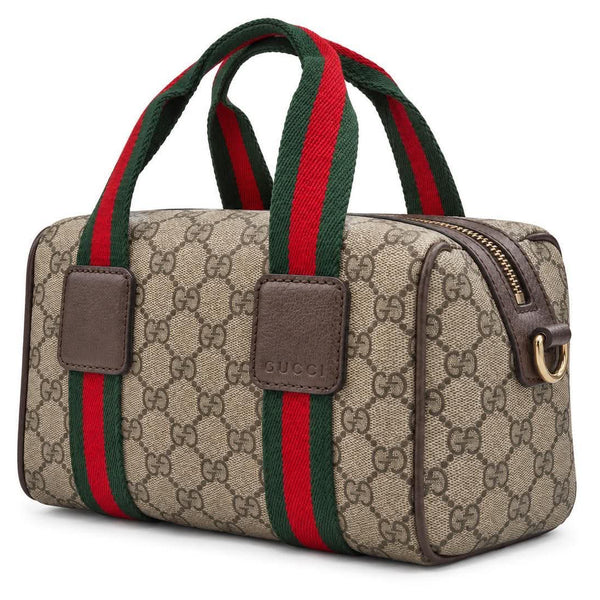 Gucci GG Supreme Web Mini GG Top Handle Bag Beige Ebony New Acero (Like new)