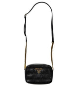 Load image into Gallery viewer, Prada Nappa Gaufre Camera Bag Black (Like new) HX2GCXR
