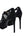 Louis Vuitton Black Suede Pumps With Buckle Heels (Pre-owned)