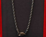 Load image into Gallery viewer, Eminem - Hockey Mask Pendant &amp; Chain (Gun Metal) 24 inch Chain
