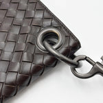 Load image into Gallery viewer, Bottega Veneta Leather Intrecciato Crossbody Bag Brown (Pre-owned) CT4GGDJ9
