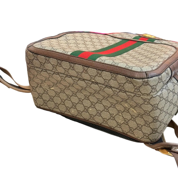 Gucci Ophidia Backpack GG Supreme Medium Beige/Ebony (Pre-owned) 3GGTR2B