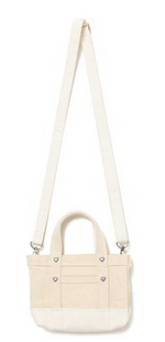 Load image into Gallery viewer, Human Made Heavy Canvas Mini Shoulder Tote Bag White
