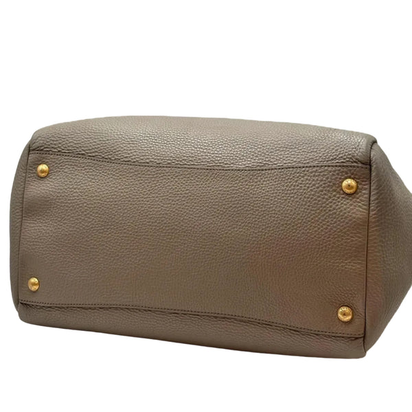 Prada Handbag Leather Grey (Pre-owned) CVXX632