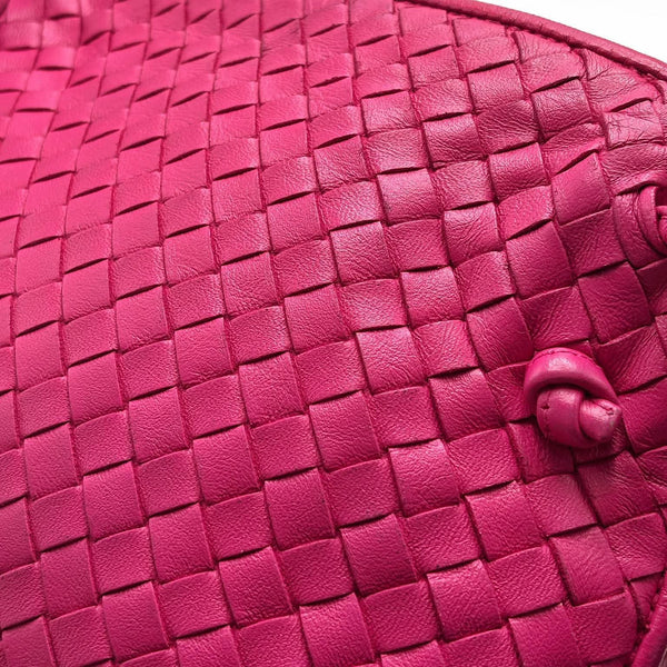 Bottega Veneta 2010 Nappa Intrecciato Nodini Crossbody Bag Pink (Pre-owned) RDQ24BV