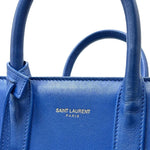 Load image into Gallery viewer, Saint Laurent Royal Blue Calfskin Leather Classic Nano Sac De Jour Bag (Pre-owned) W8B989X
