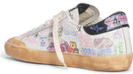 Load image into Gallery viewer, Golden Goose Men's Super-Star Graffiti-Print Leather White Silver Black
