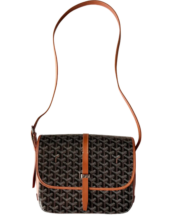 Goyard Belvedere MM Bag Black & Tan (Like new)