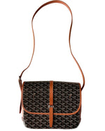 Load image into Gallery viewer, Goyard Belvedere MM Bag Black &amp; Tan (Like new)
