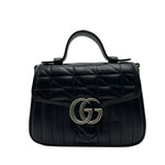 Load image into Gallery viewer, Gucci GG Marmont Matelasse Top Handle Bag Mini (Like new) DRB9DHR
