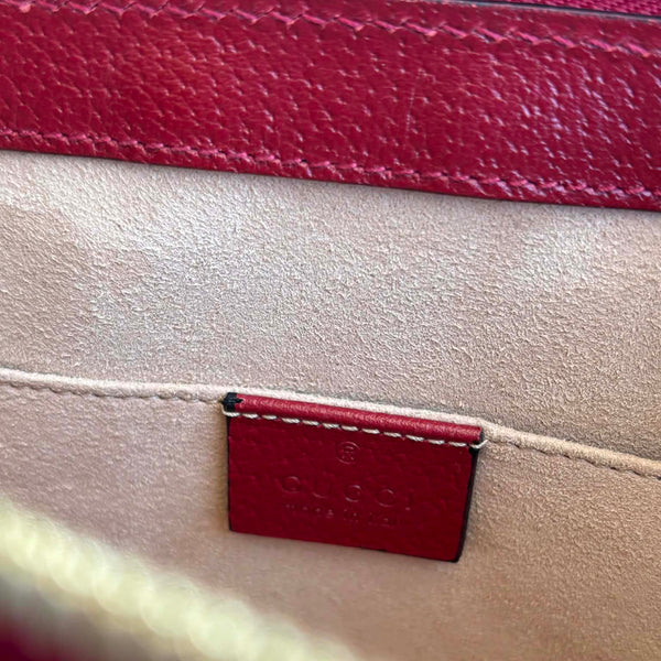 Gucci Ophidia Tote Bag GG Flora Small Red (Like new) 7BTMHWX