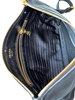 Load image into Gallery viewer, Prada Vitello Daino Crossbody Bag Black (Like new) 2BJXR4B
