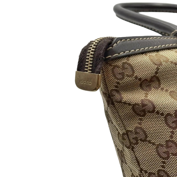 Gucci Beige/Ebony GG Canvas Lovely Heart-Shaped Interlocking G Tote Bag (Pre-owned) 394HCH9