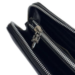 Load image into Gallery viewer, Chrome Hearts REC F ZIP Wallet 3 Cemetery Cross Patch black Leather (Vintage)
