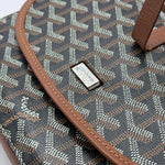Load image into Gallery viewer, GOYARD Belvedere PM Black &amp; Tan (Like new) Q8BY7M
