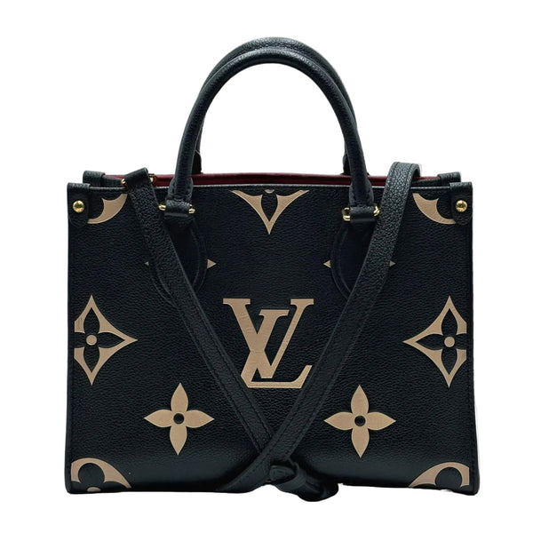 Louis Vuitton Bicolor Black/Beige Monogram Empreinte Leather OnTheGo PM (Like new) VJY2XTK