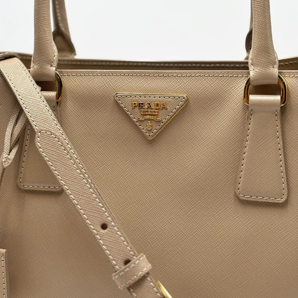 Prada Beige Galleria Saffiano Leather Bag (Pre-owned) 3RYD2WB