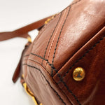 Load image into Gallery viewer, Prada Palissandro Vitello Shine Leather East/West Satchel Bag (Pre-owned)
