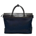 Load image into Gallery viewer, Burberry Black Label Business Bag Dark Brown/Navy Leather (Pre-owned)
