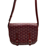 Load image into Gallery viewer, Goyard Goyardine Belvedere II PM shoulder bag Burgundy (Like new) HBJQK3H
