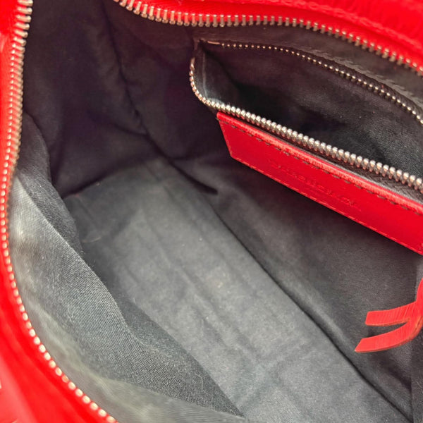 Balenciaga Poppy Chevre Leather Rubber Motorcycle Mini City Bag(Like new) VW7X2HR
