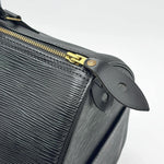 Load image into Gallery viewer, Louis Vuitton Black Epi Leather Speedy 35 Bag Black (Like new) 2BD3WTQ
