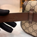 Load image into Gallery viewer, Gucci Brown GG Supreme Blondie Belt Bag Beige (Like new) 8J43QVM
