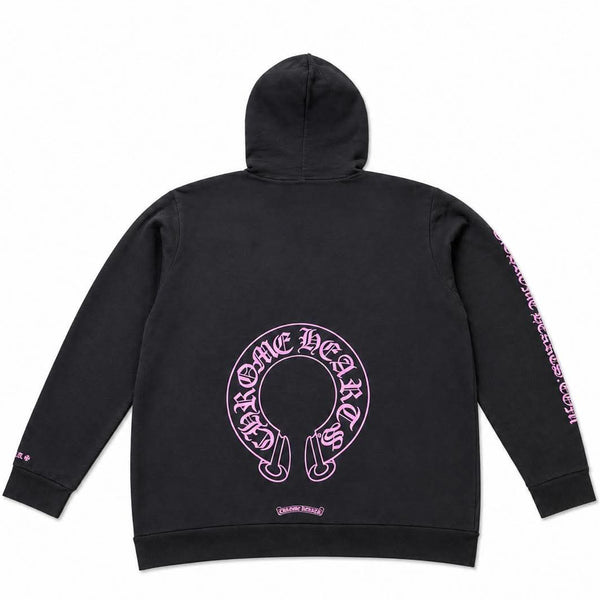 Chrome Hearts  Exclusive Pink Horseshoe Pullover Hoodie