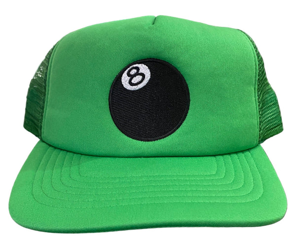 Stussy 8 Ball Trucker Cap Green