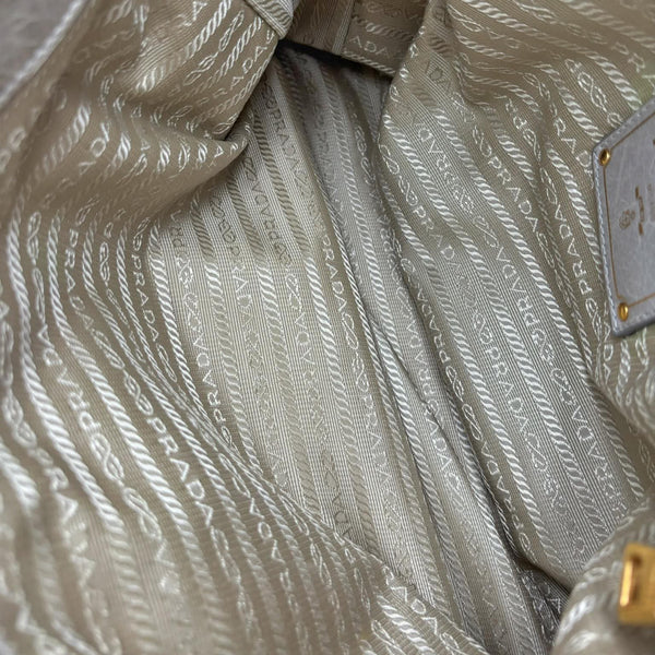 Prada Beige Vitello Shine Leather Tote (Pre-owned) VCGRMV2
