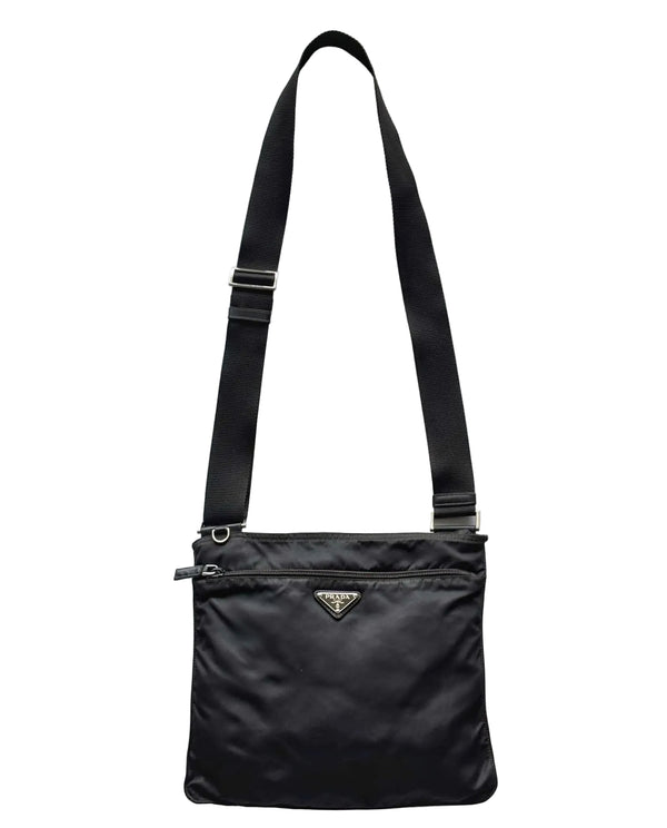 Prada Re-Nylon Messenger Bag Black (Pre-owned)