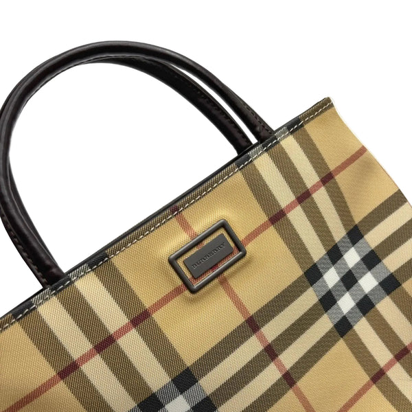 Burberry Nova Check Tote Bag Pvc Beige (Like new)