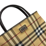 Load image into Gallery viewer, Burberry Nova Check Tote Bag Pvc Beige (Like new)
