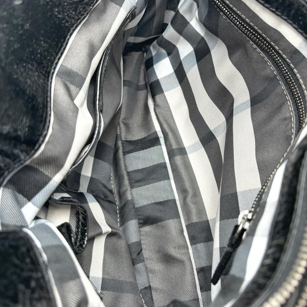 Burberry Black Patent Leather Healy Small Knot Tote Bag (Pre-owned) MQMYCG8