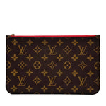 Load image into Gallery viewer, Louis Vuitton Monogram Canvas Neverfull PM Pochette Zippered Clutch Bag W/O Strap (Like new) WD782WK

