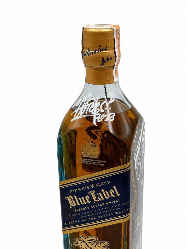 Johnnie Walker Blue Label x Quiccs 750ml BLUE (Limited Edition 500pcs) (Signed)