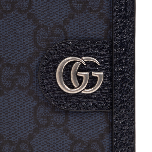 Gucci Navy Blue Folding Card Case (Brandnew)