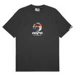 Load image into Gallery viewer, AAPE Moonface mountain graphic tee Grey
