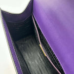 Load image into Gallery viewer, Prada Saffiano Leather Crossbody Bag Purple (Like new) BCM8KHB
