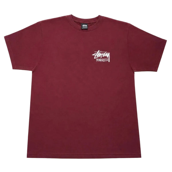 Stussy Honolulu Maroon Tee