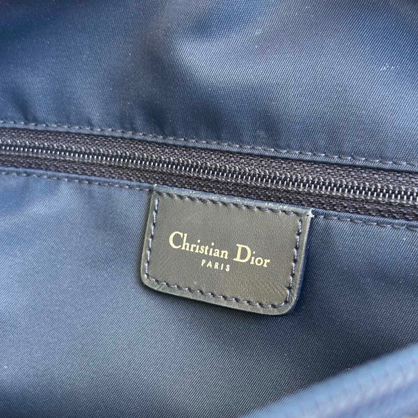 Christian Dior Blue Dior Trotter Logo Canvas Crossbody Bag (Pre-owned) RD9WT24