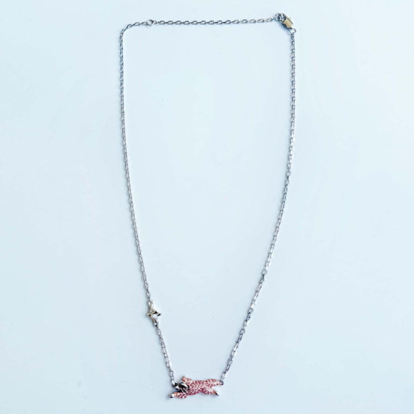 BBC Ice cream x Aporro Iced-out Running Dog Pendant