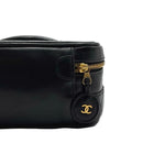 Load image into Gallery viewer, Chanel Lambskin Vanity Case in Black Leather (Pre-owned) T89KB46
