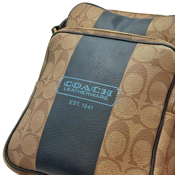 Coach Sling Bag Brown All-over Pattern (Pre-owned)